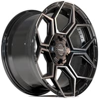 18x8 4play off-road 4ps26 gloss black brushed & tinted 5x112 5x4.5/114.3 38mm
