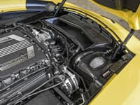 afe momentum carbon fiber cold air intake system pds/p5r 15-16 chevrolet corvette z06 v8-6.2l 52-74202-c