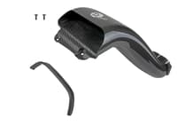 afe quantum cold air intake system scoop 15-20 ford f150 ecoboost v6-3.5l/2.7l - carbon fiber 53-10008sc
