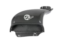 afe quantum cold air intake system scoop 15-20 ford f150 ecoboost v6-3.5l/2.7l - carbon fiber 53-10008sc