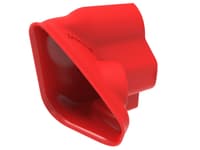 afe power 15-20 ford mustang 2.3l l4/3.7l v6/5.0l v8 dynamic air scoop - red 54-13015sr