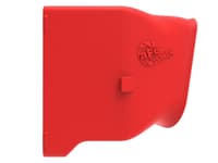 afe power 15-20 ford mustang 2.3l l4/3.7l v6/5.0l v8 dynamic air scoop - red 54-13015sr