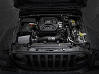 afe magnum force stage-2xp cold air intake w/pro dry filter 18-23 jeep wrangler jl 2.0t- media black 54-53029d