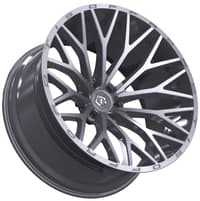 24x12 tis off-road 566bsm brushed silver & milled (6-lug) (* may require trimming) 6x135 -44mm