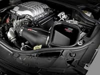 afe track series carbon fiber pro dry s ais - 2018 jeep grand cherokee trackhawk (wk2) v8-6.2l(sc) 57-10002d