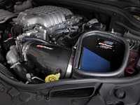 afe track series carbon fiber pro 5r ais - 19-20 jeep grand cherokee trackhawk/21-23 dodge durango hellcat 6.2l 57-10009r