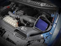 afe 17-20 ford f-150/raptor track series carbon fiber cold air intake system with pro 5r filters 57-10010r