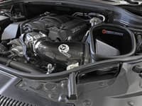 afe 12-21 jeep grand cherokee 6.4l track series carbon fiber cold air intake w/pro dry s filter 57-10014d