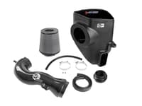 afe 19-23 gm trucks 5.3l/6.2l track series carbon fiber cold air intake system w/ pro dry s filters 57-10015d