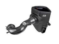 afe 19-23 gm trucks 5.3l/6.2l track series carbon fiber cold air intake system w/ pro dry s filters 57-10015d