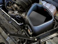 afe 19-23 gm trucks 5.3l/6.2l track series carbon fiber cold air intake system w/ pro dry s filters 57-10015d