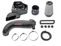 afe 15-19 vw golf r (mkvii) l4-2.0l (t) track series carbon fiber intake system w/ pro dry s filter 57-10016d