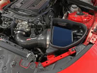 afe 17-12 chevrolet camaro zl1 (6.2l-v8) track series carbon fiber cai system w/ pro 5r filters 57-10018r