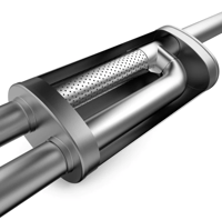 magnaflow 2022+ nissan frontier (3.8l v6) overland series cat-back performance exhaust system 19599