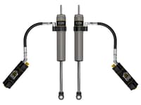 icon 2023-2024 ford f-250/f-350 super duty 4wd, 4.5" lift, front, v.s. 2.5 aluminum series shocks, remote reservoir w/ cdcv, pair 67811cp