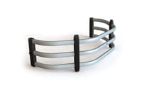 amp research 2019 chevrolet silverado/gmc sierra 1500 standard bed bedxtender hd sport - silver 74831-00a