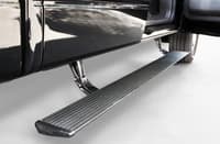 amp research 2019-2021 chevy silverado/gmc sierra 1500, 20-22 2500/3500crew cab powerstep xl - black (incl oem style illumination) 77254-01a