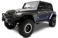 amp research 2007-2018 jeep wrangler jk 4 door powerstep - black 75122-01a