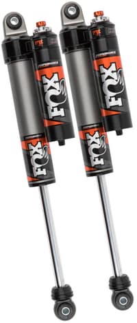 fox 20-up gm 2500/3500 performance elite series 2.5 rear adjustable shocks 0-1in lift 883-26-085