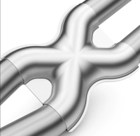 magnaflow 00-04 chev corvette v8 5.7l comp series quad ctr rr exit ss cat-back perf exhaust 15281