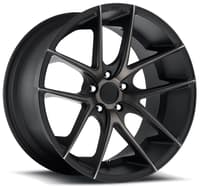 (clearance) 20x8.5 niche targa black machined w/ dark tint m130 5x115 35mm