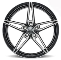 (huge savings) 20x12 ace alloy aff01 gloss mica grey w/ brushed face (flow formed) (custom)