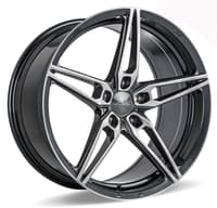 (huge savings) 20x12 ace alloy aff01 gloss mica grey w/ brushed face (flow formed) (custom)