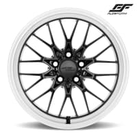 Ace Alloy AFF04 Gloss Piano Black w/ Diamond Lip w/ Raised Face