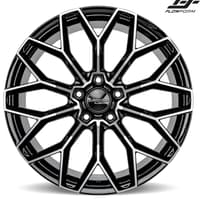 Ace Alloy AFF03 Piano Black w/ Mirror Machined Face
