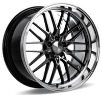(huge savings) 20x10.5 ace alloy aff04 black chrome w/ machined lip (lip 3.0) (flow formed) (custom)