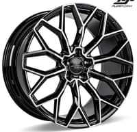 Ace Alloy AFF03 Piano Black w/ Mirror Machined Face