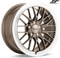 (huge savings) 18x9.5 ace alloy aff04 bronze w/ machined lip raised face (flow formed) (custom)