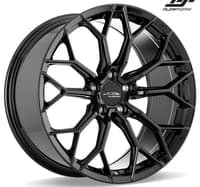 (huge savings) 19x8.5 ace alloy aff09 gloss piano black (flow formed) (custom)