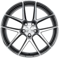 (huge savings) 20x10.5 ace alloy aff02 gloss mica grey machined (flow formed) (deep lip) (custom)