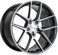 (huge savings) 19x10 ace alloy aff02 gloss mica grey machined (flow formed) (custom)