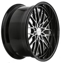 Ace Alloy AFF04 Gloss Black Machined Face w/ Gloss black Lip