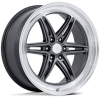 American Racing AR953 Groove 6 Drag Anthracite w/ Machined Lip