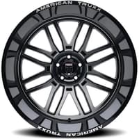 (clearance - no returns) 24x14 american truxx at1915 restless gloss black machined (* may require trimming) 6x135 -76mm