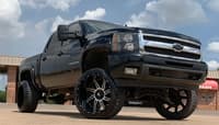 (clearance - no returns) 24x14 american truxx at162 vortex gloss black machined (* may require trimming) 6x135 -76mm
