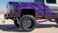 (clearance - no returns) 24x14 american truxx at162 vortex gloss black milled (* may require trimming) 6x135 -76mm