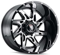 American Truxx AT183 Spyder Gloss Black Machined