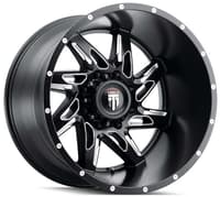 American Truxx AT183 Spyder Matte Black Milled