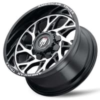 (clearance - no returns) 24x14 american truxx at1913 destiny gloss black machined (* may require trimming) 8x170 -76mm