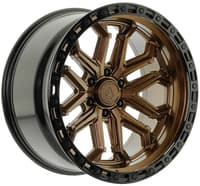 Arena A125 Jackal (6-Lug) Smoked Bronze w/ Gloss Black Lip