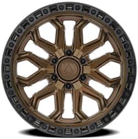 Arena A125 Jackal (6-Lug) Smoked Bronze w/ Gloss Black Lip