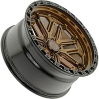 Arena A125 Jackal (6-Lug) Smoked Bronze w/ Gloss Black Lip