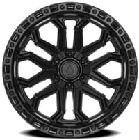 Arena A125 Jackal (6-Lug) Satin Black w/ Gloss Black Lip