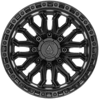 Arena A125 Jackal (8-Lug) Satin Black w/ Gloss Black Lip
