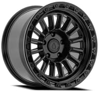 17x9 arena a130 podium satin black w/ gloss black lip 5x127/5 0mm