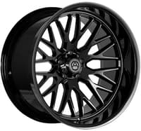 24x12 artem off-road a206 novus gloss black (flow formed) (* may require trimming) 6x5.5/139.7-44mm